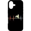 Magliette Grafiche de Amante del motocro Custodia per iPhone 17 Motocross Linea del cuore Cardiogramma moto d'epoca