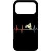 Magliette Grafiche de Amante del motocro Custodia per iPhone 17 Pro Max Motocross Linea del cuore Cardiogramma moto d'epoca