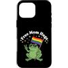 Proud Ally Frog Free Mom Hugs Tees Custodia per iPhone 16 Pro Max Mamma Gratis Abbraccia LGBTQIA+Ally Pride Month Frog