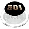 Memphis Tennessee - 901 Area Code - Dres Sono 901 - Memphis Tennessee Codice Area - Historical Bridge PopSockets PopGrip per MagSafe