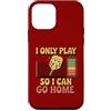 Low Social Battery Pickleball Custodia per iPhone 12 mini Giocando così posso andare a casa Pickleball Paddle