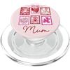 Mum Life Fun Supercute Fiocco Rosa Teddy Best Mum In the World PopSockets PopGrip per MagSafe