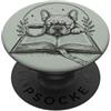 French Bulldog Coffee Book Lovers Readin Bulldog francese Book Lover Coffee Reader Dog Lover PopSockets PopGrip Adesivo