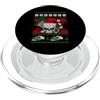 Santa Skull Trucker Ugly Christmas Xmas Santa Skull Trucker Funny Ugly Christmas Sweater Xmas PopSockets PopGrip per MagSafe