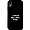 Museum Curator Museum Designs Custodia per iPhone XR ID piuttosto guardare l'arte
