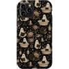Spooky Ghost and Cat in a Bathroom Custodia per iPhone 11 Pro Gatto fantasma gotico floreale spettrale bagno vintage occulto