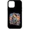 Lincoln Motorcycle Patriotic Merch Store Custodia per iPhone 12 mini Abraham Abe Lincoln Motorcycle USA Flag Biker 4 luglio