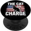 Cat Mom And Cat Dad Design The Cat Is In Charge PopSockets PopGrip Adesivo