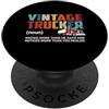 Funny Truck Driver Trucker Apparel Vintage Trucker Noun Funny Truck Driver PopSockets PopGrip Adesivo