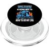 Funny Truck Driver Trucker Apparel Trucker The Hardest Part Of My Job Funny Truck Driver PopSockets PopGrip per MagSafe
