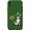 Chihuahua Puppy Lover PS Custodia per iPhone X/XS Buon giorno di San Pawtrick - Chihuahua San Patrizio zampa