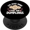Kawaii Dumpling Delights Sono solo qui per gli gnocchi Kawaii Foodie PopSockets PopGrip Adesivo