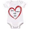 La Ruotante Body neonato in 100% cotone manica corta miglior zio amore cocco leggere regalo auguri nascita tutina (2, 6-12 mesi)
