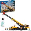 LEGO City Gru da Cantiere Mobile Gialla, Giochi Creativi per Bambini e Bambine da 9 Anni con Veicolo Giocattolo da Cantiere con Funzioni Realistiche e 4 Minifigure, Idea Regalo Divertente 60409