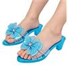 Generisch Scarpe con tacco alto per bambini, scarpe con fiocco di cristallo, scarpe alla moda, scarpe da principessa, tacchi per giochi di ruolo, articoli da collezione per feste, giochi di ruolo di Natale