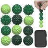 Occupaternm 12 pezzi Palle Magnetiche Anti-Stress, Magnetic Balls Stress Ball Silicone Sensory, Giocattoli Antistress Adulti e Bambini, Palline Magnetiche Per Agopressione (Verde)