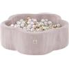 MISIOO Piscina con palline per bambini, 95 x 30 cm - 400 palline (6 cm) - Giocattolo per neonati da 1 anno - Perfetto per i più piccoli e per divertirsi