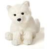 Uni-Toys - Volpe artica, seduta - 23 cm (altezza) - volpe di peluche, volpe di neve, peluche