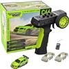 FLYCOLOR Turbo Racing 1:76 Scala Drift RC Auto con Gyro Mini Full Proporional RTR 2,4 GHz Telecomando con 2 vassoi intercambiabili (C66-verde)