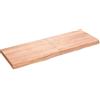 vidaXL Ripiano Muro Marrone 140x50x(2-6) cm Massello Rovere Trattato