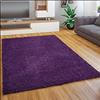 Paco Home Tappeto Salotto Moderno Soggiorno Pelo Lungo Peloso Monocolore Moderno Tappeto Morbido, Dimensione:150 cm quadrato, Colore:Viola