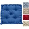 Tata Home Cuscino per Sedia 60x60 cm Cuscino Mattonella Sedia da Interno ed Esterno Cuscino Pavimento Materasso Trapuntato Imbottito Altezza 10 cm Mod. Big Colore Carta da zucchero