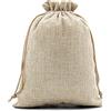 SumDirect, 20 sacchetti in tela di lino marrone, mini sacchetti regalo leggeri in iuta, traspiranti, con coulisse, per matrimoni, feste, compleanni, fai da te (15 x 20 cm)