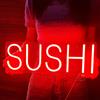 SYLHOME Red SUSHI Ld Neon Light Sign Business Light Up Sign Wall Windows Hanging Decor Restaurant Pubblicità Banner Sushi Tavolo Giapponese A Tema Festa Decor 15.75 X5.4 USB