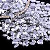 Wambere 100 pezzi di strass da cucire, pietre in acrilico con strass per cucire a mano, varie forme da 4-30 mm, strass piatti, per fai da te, artigianato, decorazione di abbigliamento, nail art