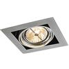 Qazqa oneon - Faretto da incasso grande Design - 1 luce - L 196 mm - Acciaio - Design - Soggiorno I Camera da letto I Sala da Pranzo I Cucina