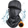 Pyrafox Passamontagna per tutte le stagioni: impermeabile, cappuccio termico e maschera in pile, #41 Nero (impermeabile), Taglia unica