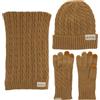 Jeep Set di accessori invernali unisex, marrone, Taglia unica