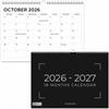 Giftinghouse Calendario da parete 2026-2027 UK - 31 x 21 cm - Calendario 18 mesi da luglio 2026 a dicembre 2027 Calendario accademico - Festività bancarie del Regno Unito per ufficio, scuola casa