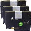 Neouza 3PK compatibile per Brother P-Touch Laminated TZe TZ Label tape Cartridge 12 mm x 8 m Tze-134 Gold on Clear