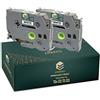 EMBRIIO TZe-221 TZ-221 Kit 2 Nastro per Etichette Sostituzione per Brother P-Touch PT-H110 PT-E550WVP PT-E100 PT-P700 PT-H105 PT-H101C PT-1000 PT-D600VP PT-H100 PT-H100LB | Nero su Bianco | 9 mm x 8 m