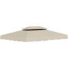 DecHome - Copertura Gazebo 3x4 mt Top in Poliestere colore Beige