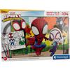 Clementoni Marvel, Spidey e i suoi fantastici amici, Puzzle 104 pezzi, Puzzle per il tempo libero, più 3 pennarelli, Clementoni