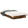 vidaXL Struttura letto senza materasso rovere fumé 75x190 cm materiale a base di legno