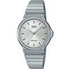Casio Orologio da polso da uomo al quarzo casual cinturino in acciaio inox grigio cassa in resina display analogico grigio - MQ-24D-7E