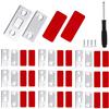 PanBeiQi 10 magneti per porta magnetica, ultra sottili, per porte dell'armadio, chiusura magnetica, per porta, armadio, chiusura magnetica, porta scorrevole, chiusura magnetica, chiusura magnetica + cacciavite