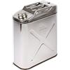 Berger + Schröter GmbH Berger & Schröter | Tanica per carburante in acciaio inox da 20 l, certificata ONU per liquidi infiammabili, benzina, olio, diesel, carburante