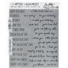 Stampers Anonymous Tim Holtz Cling Rubber Stamp Set 7X8.5-Crazy Talk