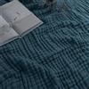 Comfy Cubs Coperta in mussola per adulti, extra large per letto matrimoniale, 228,6 x 168,6 cm, 6 strati di cotone rinfrescante, morbida e calda, per camera da letto e soggiorno, divano (Nettuno,