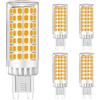 MENTA Lampadine LED G9 9W, Nessun Sfarfallio, Luce Bianca Calda 3000K, 750lm, Equivalente 75W Lampada Alogena, Luce brillante, Risparmio Energetico, Non Dimmerabile, AC220-240V, Φ18*64mm, 4 pezzi