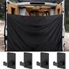 Fanfanwin 2,1 x 1,8 m nero grande auto camper van porta posteriore doccia tende con ganci magnetici doccia esterna regolabile doppio strato cambio auto copertura camion viaggio