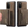 UDBKKDX 2 in 1 custodia per OnePlus 12, staccabile portafoglio telefono adsorbimento magnetico in pelle opaca supporto di visualizzazione case cover
