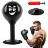 PORFOYO - Mini sacco da pugilato da tavolo, sacco da boxe da scrivania, sacco da pugilato per ufficio, giocattolo da scrivania, sacco da boxe da terra, sacco da pugilato desktop con forti ventose e