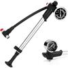 Zaxiva Pompa per ammortizzatori ad alta pressione(Max 300 PSI), Pompa da bicicletta con manometro e pulsante di Spurgo, Forcella per bici/sospensione posteriore 2 in 1 e pompa per pneumatici per MTB