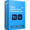 Adobe Creative Cloud Photography Plan 1TB - Abbonamento 3 Mesi per 1 PC