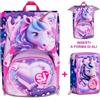 ZAINO SEVEN SJ GANG ESTENSIBILE BIG PIXIE UNICORN + ASTUCCIO 3 ZIP